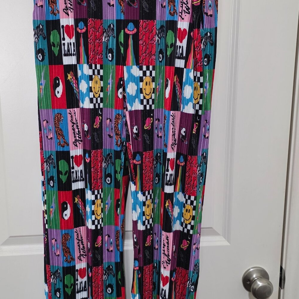 Patchwork Print Plisse Set - Picture 13 of 15